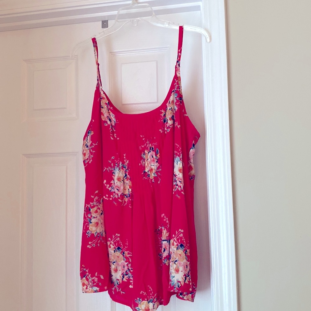 NWT Torrid Hot pink floral camisole